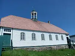 De Hopedale Mission werd in 1782 opgericht door de Moravische Kerk om de Inuit de evangeliseren. Het is een National Historic Site of Canada.[10]