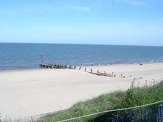 Strand van Hopton-on-Sea