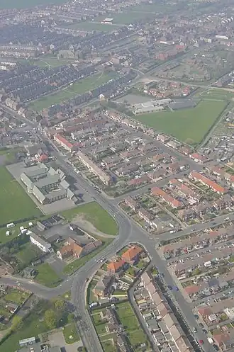 Luchtfoto van Horden