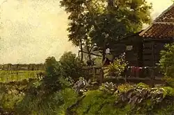 Walcherse vrouwen in de tuin