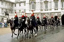 Horse Guards Parade met berijdend wachtvolk