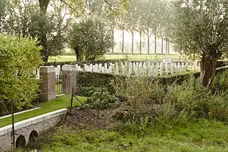 Overzicht van de begraafplaats