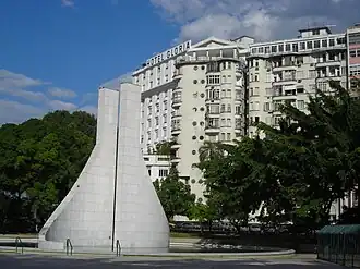 Hotel Glória en het monument Memorial Getúlio Vargas
