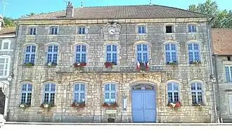 Het gemeentehuis te Bourmont