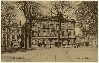 Gevel na de uitbreiding van 1892[13] Foto ca. 1900.