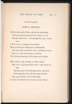 Souls Beauty, sonnet bij Sybilla Palmifera