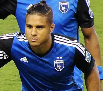 Amarikwa in het shirt van San Jose