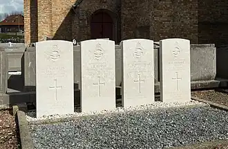 Graven van de Britse vliegtuigbemanning