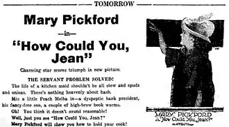 Advertentie uit 1918 voor How Could You, Jean
