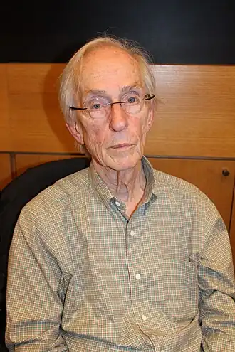 Howard Becker aan de École des hautes études en sciences sociales in Parijs in november 2012