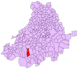 Kaart van Hoyos del Espino