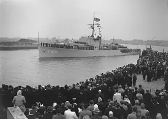 Hr.Ms. Johan Maurits van Nassau vertrekt naar Korea, 21 november 1952