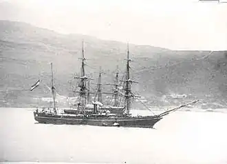 Hr.Ms. Sommelsdijk in West-Indië, 1888.