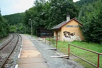 Spoorweghalte Hrubá Voda zastávka