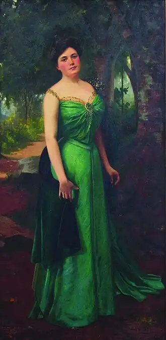 Kaikilani geschilderd door Hubert Vos, 1900