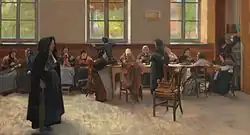 The Knitting Room, 1889