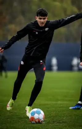 Novoa in 2021 als speler van RB Leipzig