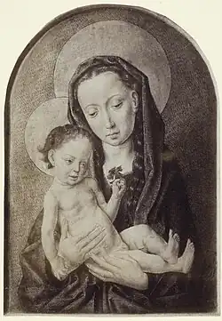 Maria met Kind, paneel, voorheen privéverzameling Boedapest (in 1944 geconfisqueerd door de Sovjets)[5]