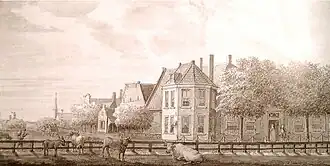 Het Huis Akendam in 1812 door Jan Pannebakker