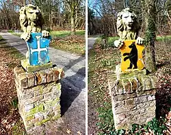 Huis Beerze, poortpalen (2021)