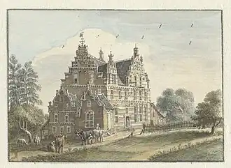 Den Dam in Eefde door Jan de Beijer (1748)[1]