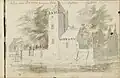 Tekening door Abraham Meyling, 1724