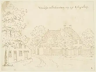 Het Huis te Schoten in 1729