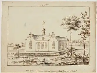 Het Huis te Vogelenzang in 1718