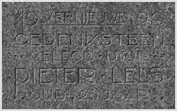 gedenksteen renovatie 1929