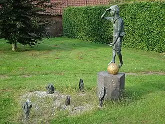 Kunstwerk "De Jongeling van Huisseling" (zaaier)