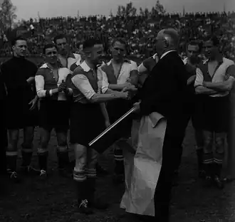 Huldiging Bas Paauwe, 11 mei 1947