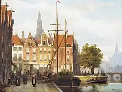 Zicht op het Spaarne, Haarlem, ca. 1880