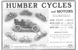Humber advertentie uit 1903