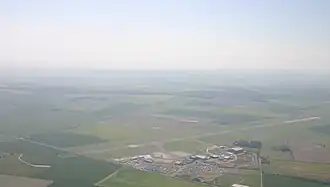 Humberside Airport vanuit de lucht