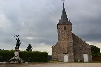 Église Saint-Vinebaud en oorlogsmonument