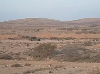 De Israëlisch-Egyptische grens nabij Nitzana.