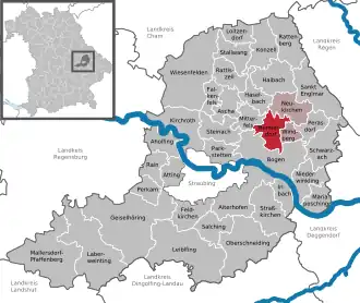 Kaart van Hunderdorf