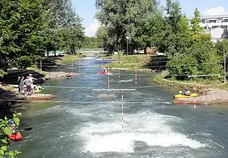 De wildwaterbaan te Huningue