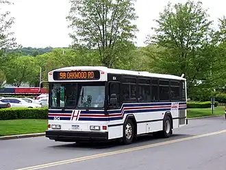 Voormalige lijn 9B bij de Walt Whitman Shops (2005)