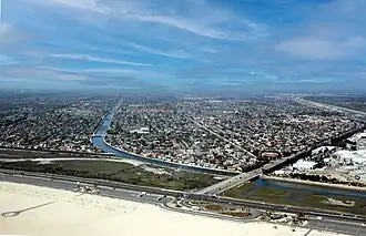 Huntington Beach van boven gezien