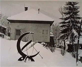 Het gebouw van de volkssterrenwacht in 1966.