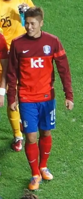 Hwang in 2013 als speler van Zuid-Korea