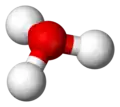 Molecuulmodel van hydroxonium