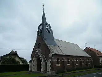 De kerk van Hyencourt-le-Grand
