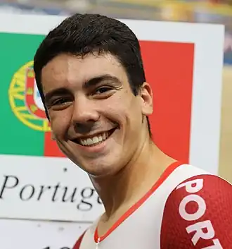 Leitão bij de Europese kampioenschappen baanwielrennen 2019.