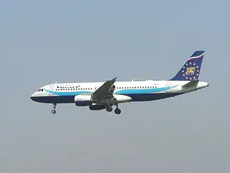 Airbus A320 in Brussel in 2002