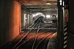 Tunnel bij station Frankfurt Süd