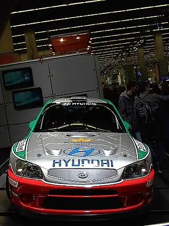 De Hyundai Accent WRC uit 2001