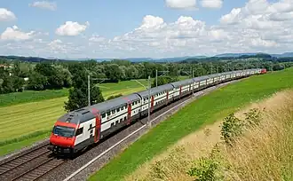 SBB IC2000 onderweg als intercity Luzern-Zürich