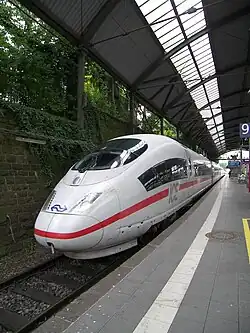Een Nederlandse ICE 3 op een reis van Brussel naar Frankfurt, 2008